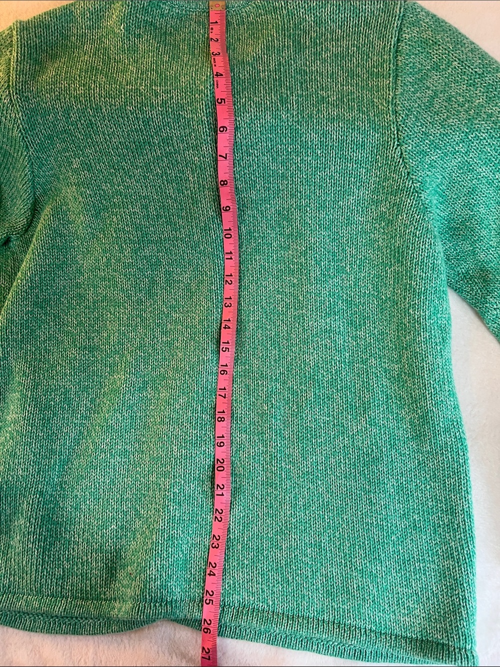 L.L. Bean Women's green Marled Button-Front Cardigan XL - Picture 3 of 10